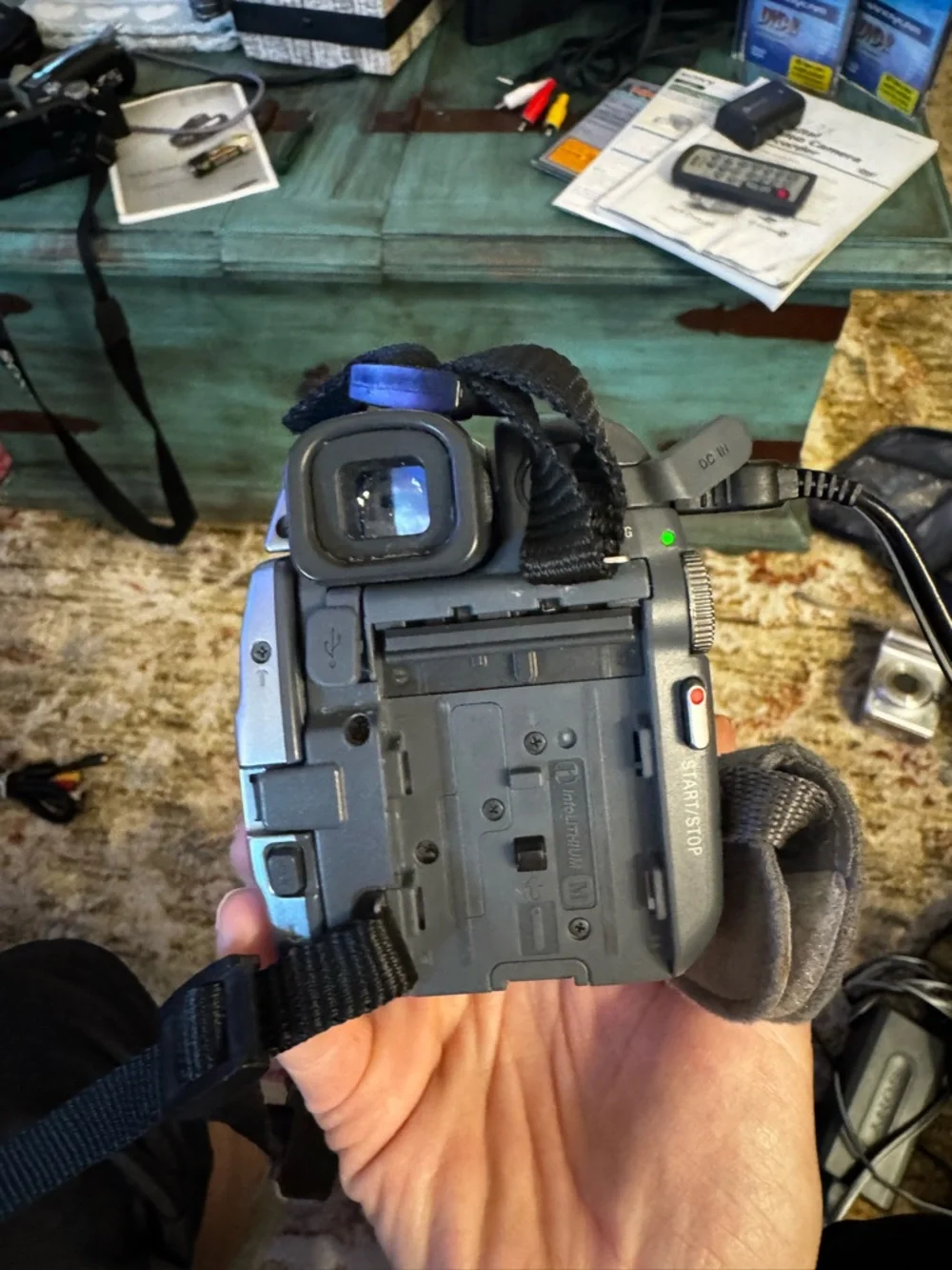 Sony Silver Handycam DVD Camcorder with Mega Pixel Branding